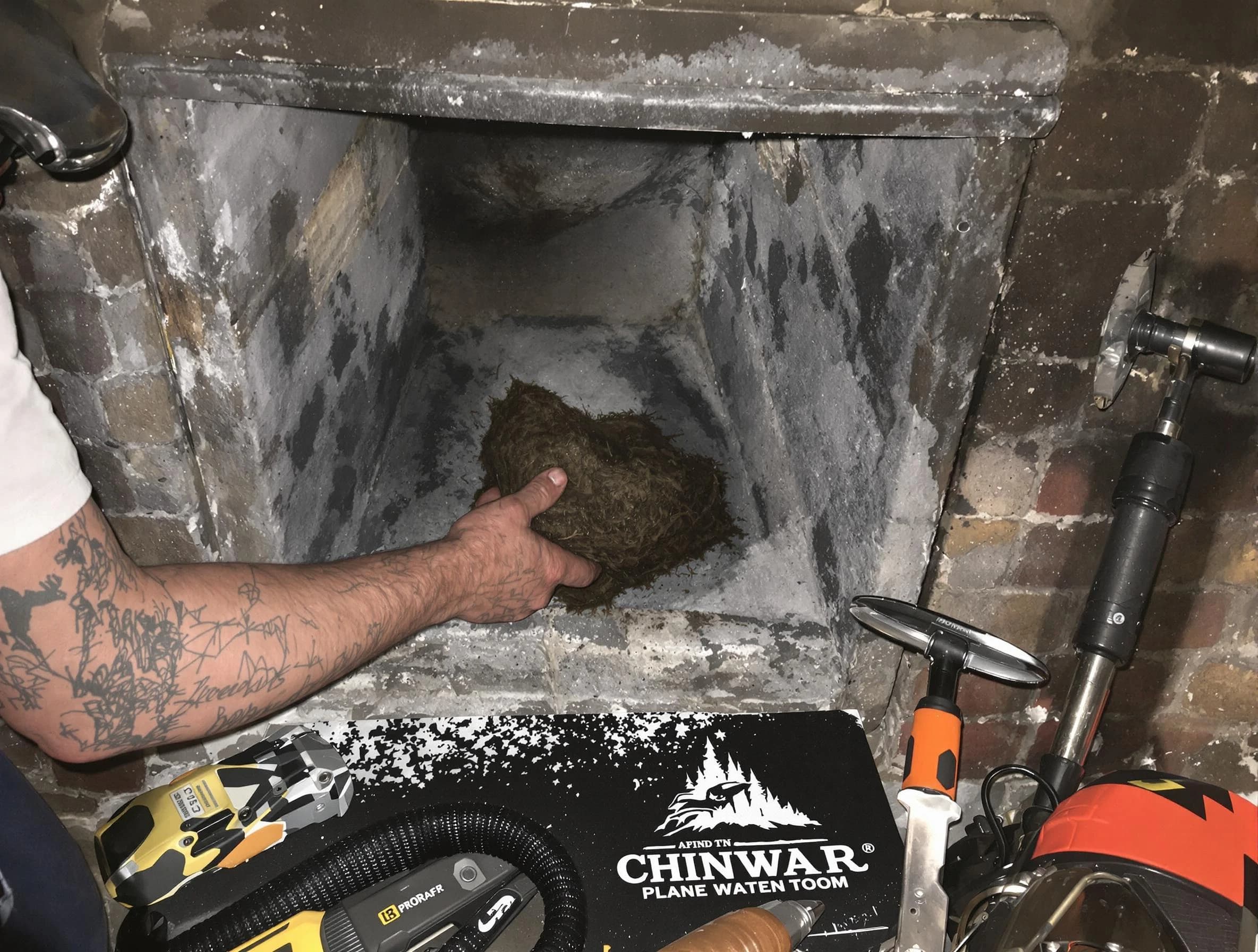 Paradise Hills Chimney Sweep safely removing debris and screening chimney in Paradise Hills, NM