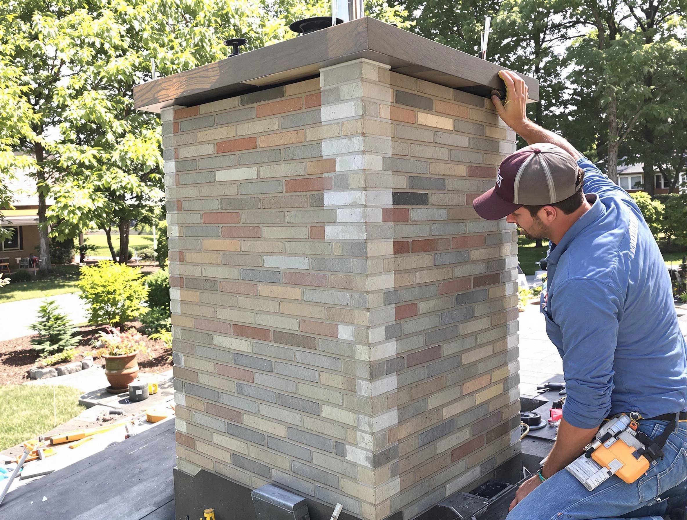 Paradise Hills Chimney Sweep completing a modern chimney remodel in Paradise Hills, NM