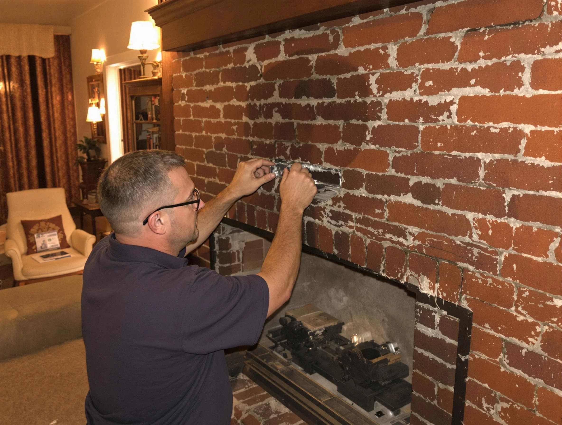 Paradise Hills Chimney Sweep expert fixing a fireplace in Paradise Hills, NM