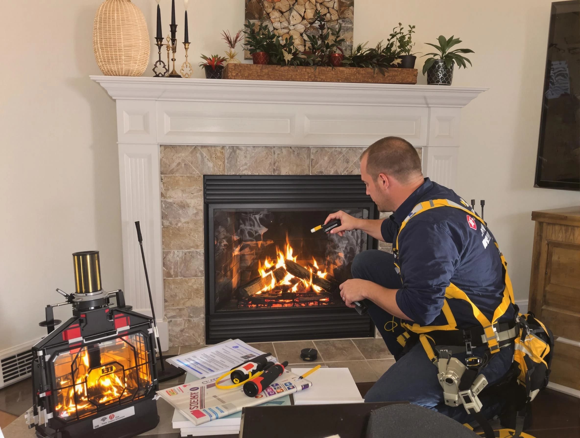 Safety-focused fireplace inspection by Paradise Hills Chimney Sweep in Paradise Hills, NM